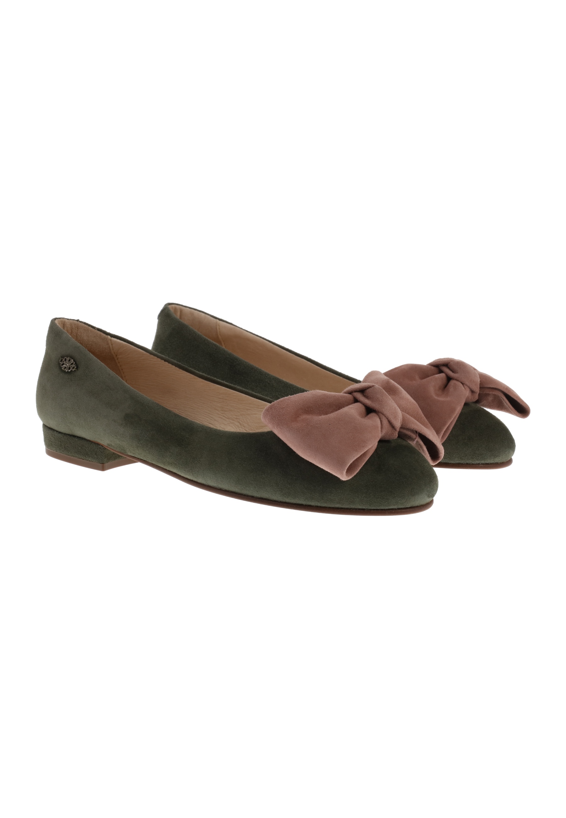 PAULINA - Ballerinas mit Lederschleife im Colorblock Look