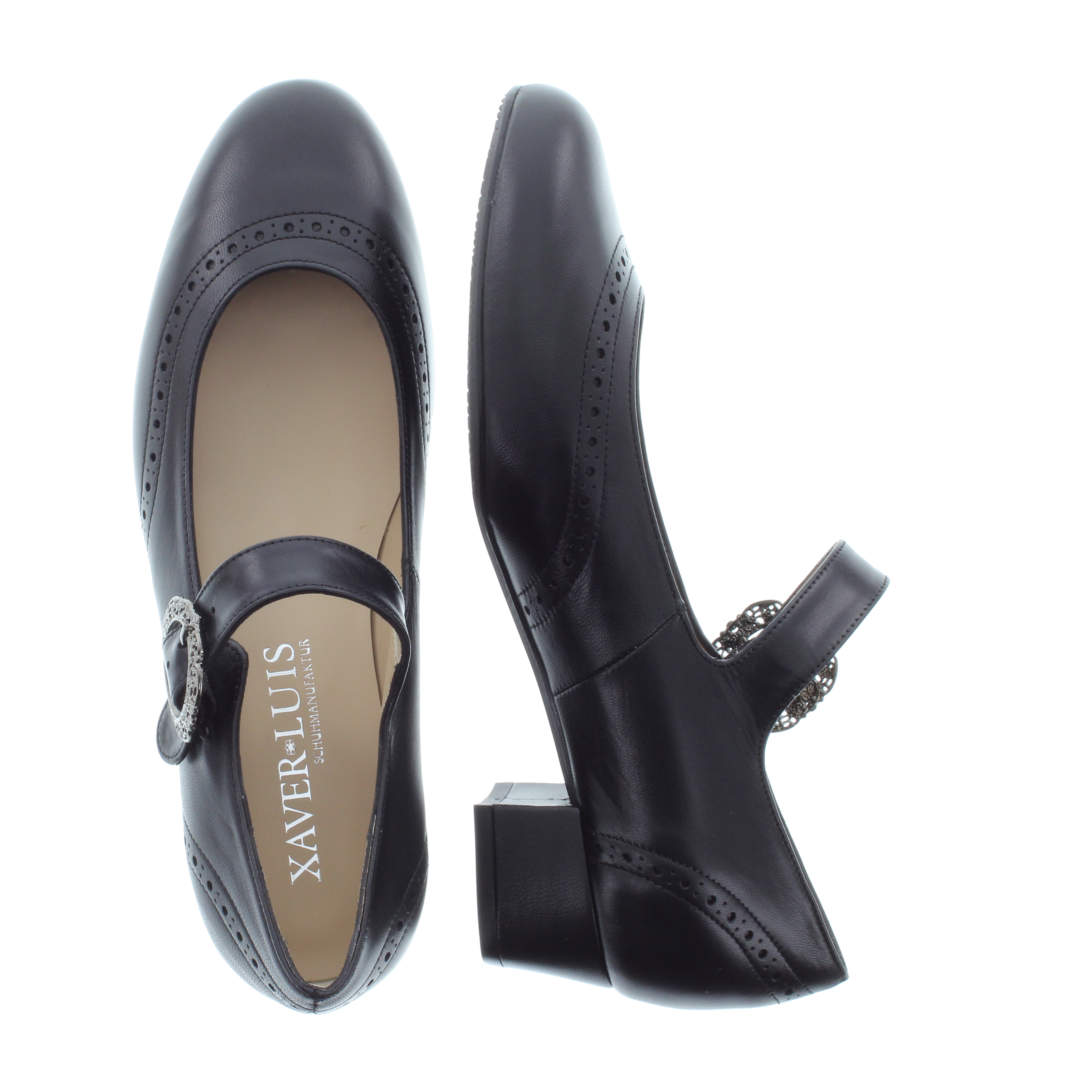 ANNA - Spangenpumps mit Dirndl-Schließe