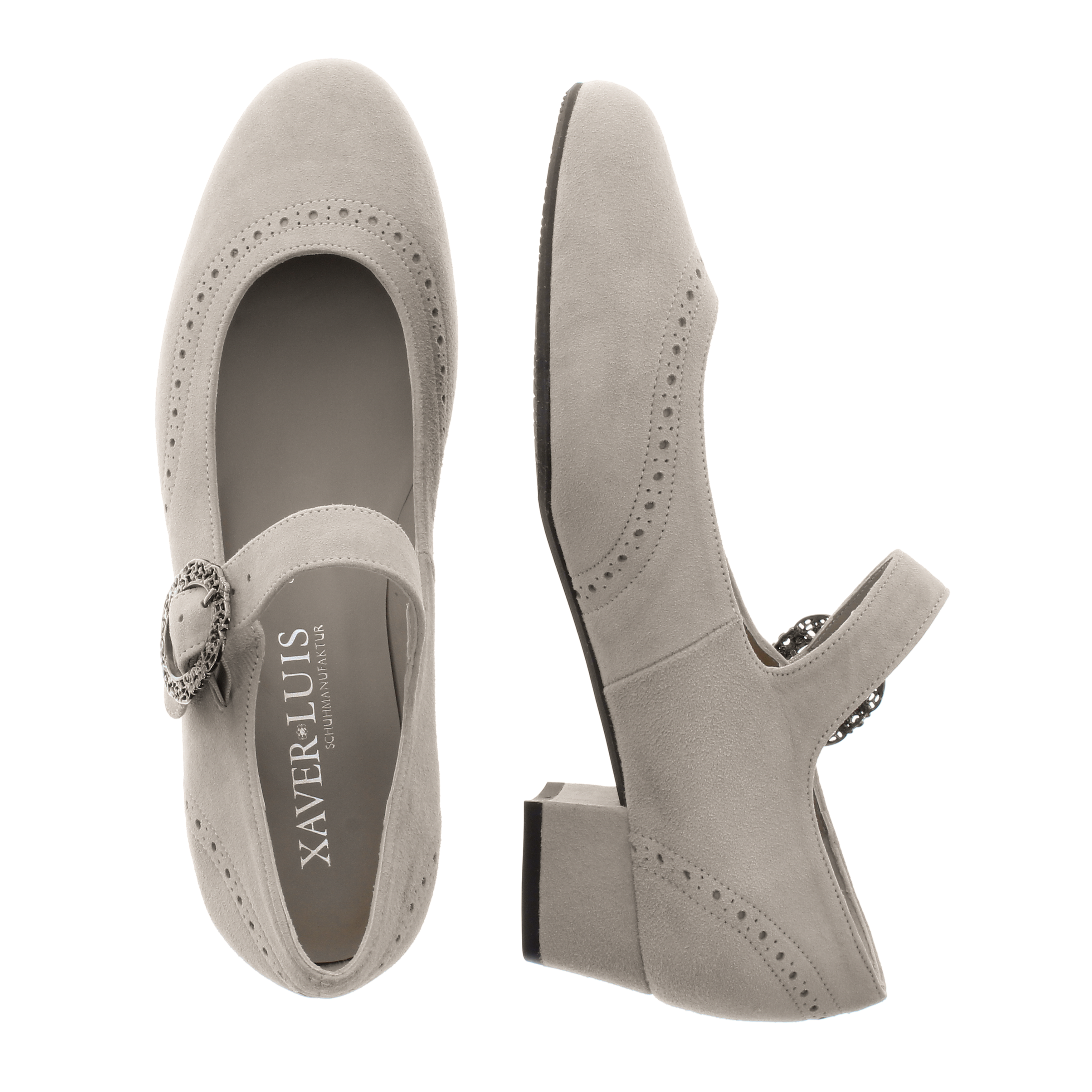 ANNA - Spangenpumps mit Dirndl-Schließe