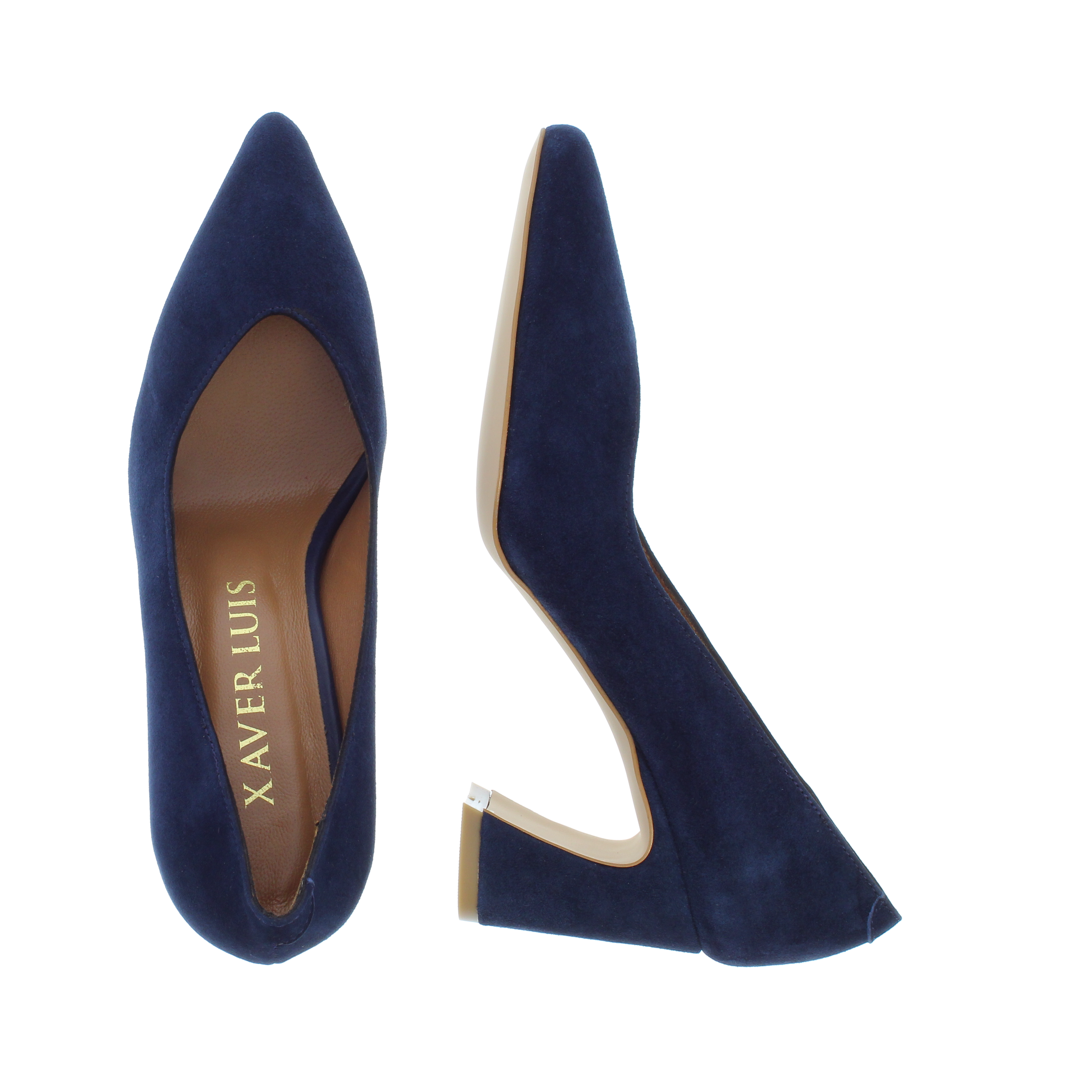 HANNA - modische Pumps in Samtziegenleder