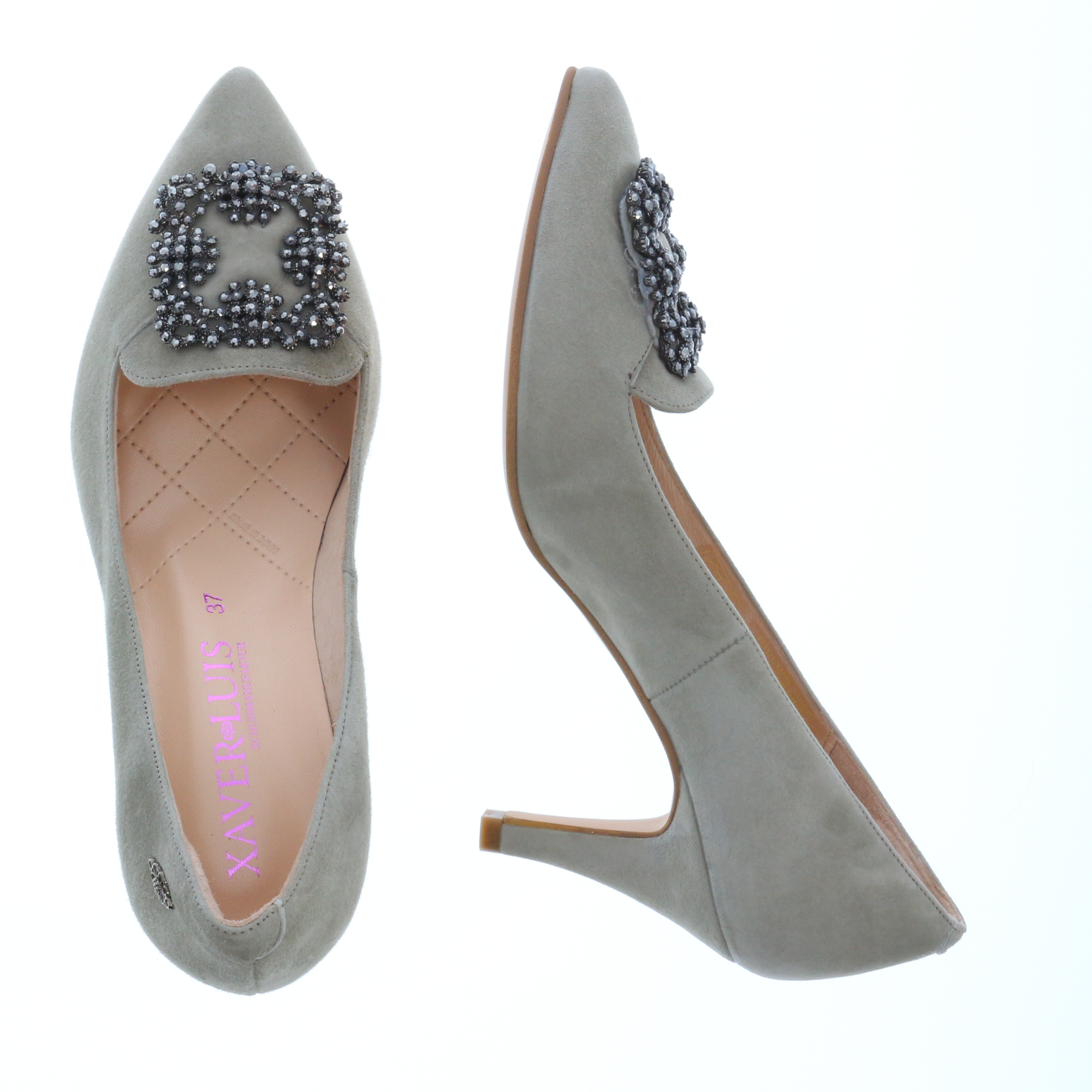 MARCIA - Trachtenpumps mit Strass-Schmuck