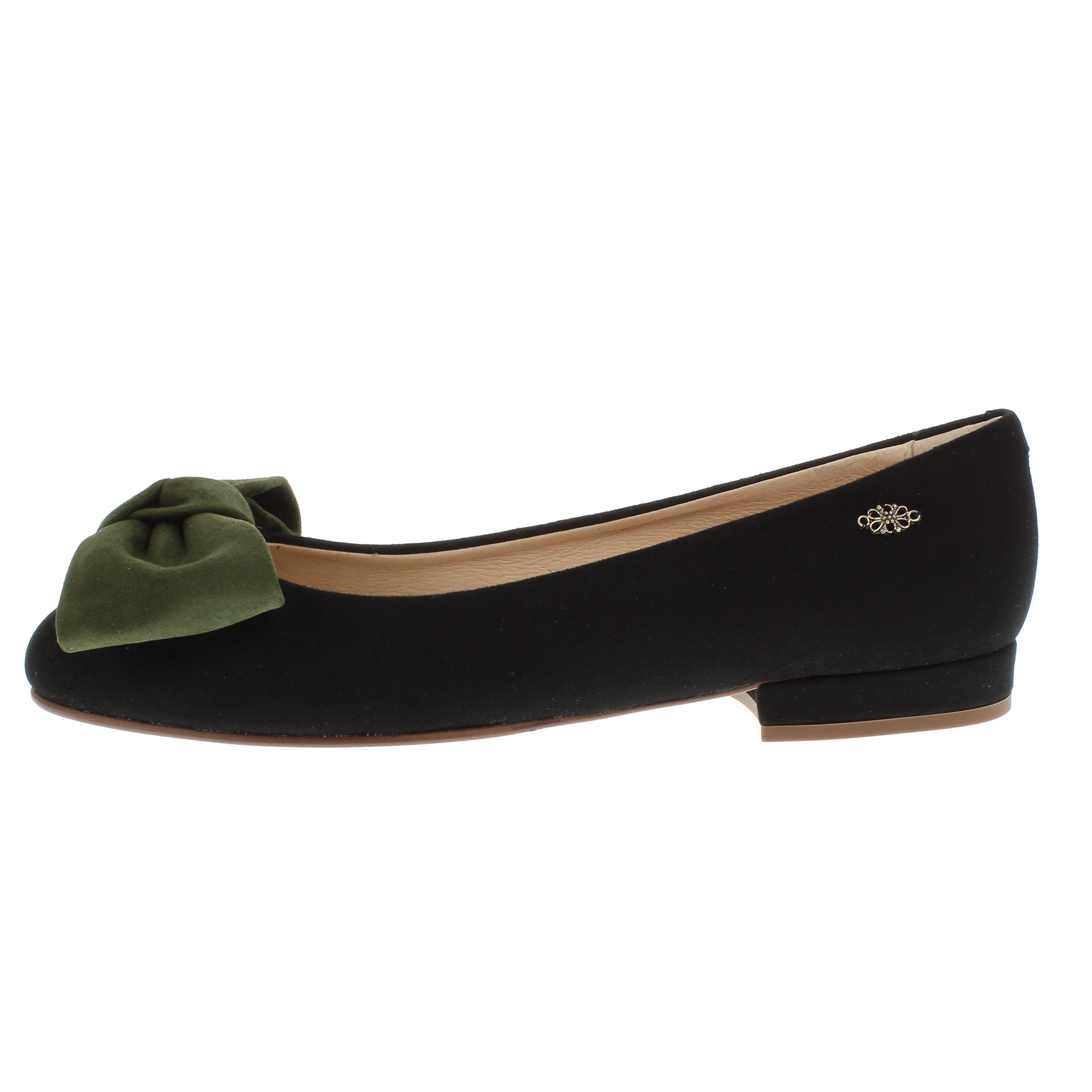 PAULINA - Ballerinas mit Lederschleife in Kontrast