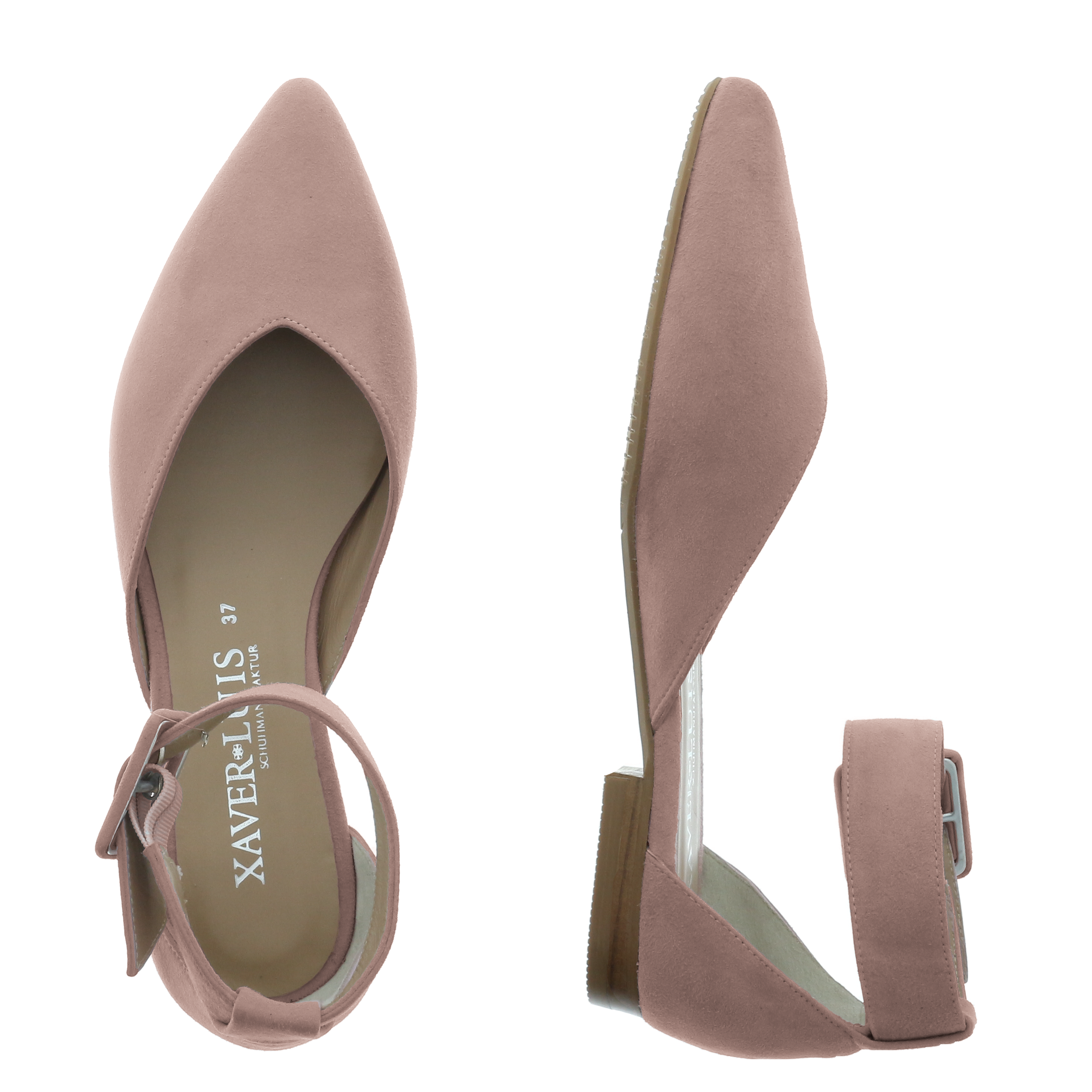 VICTORIA - Spitze Ballerinas mit breitem Riemchen