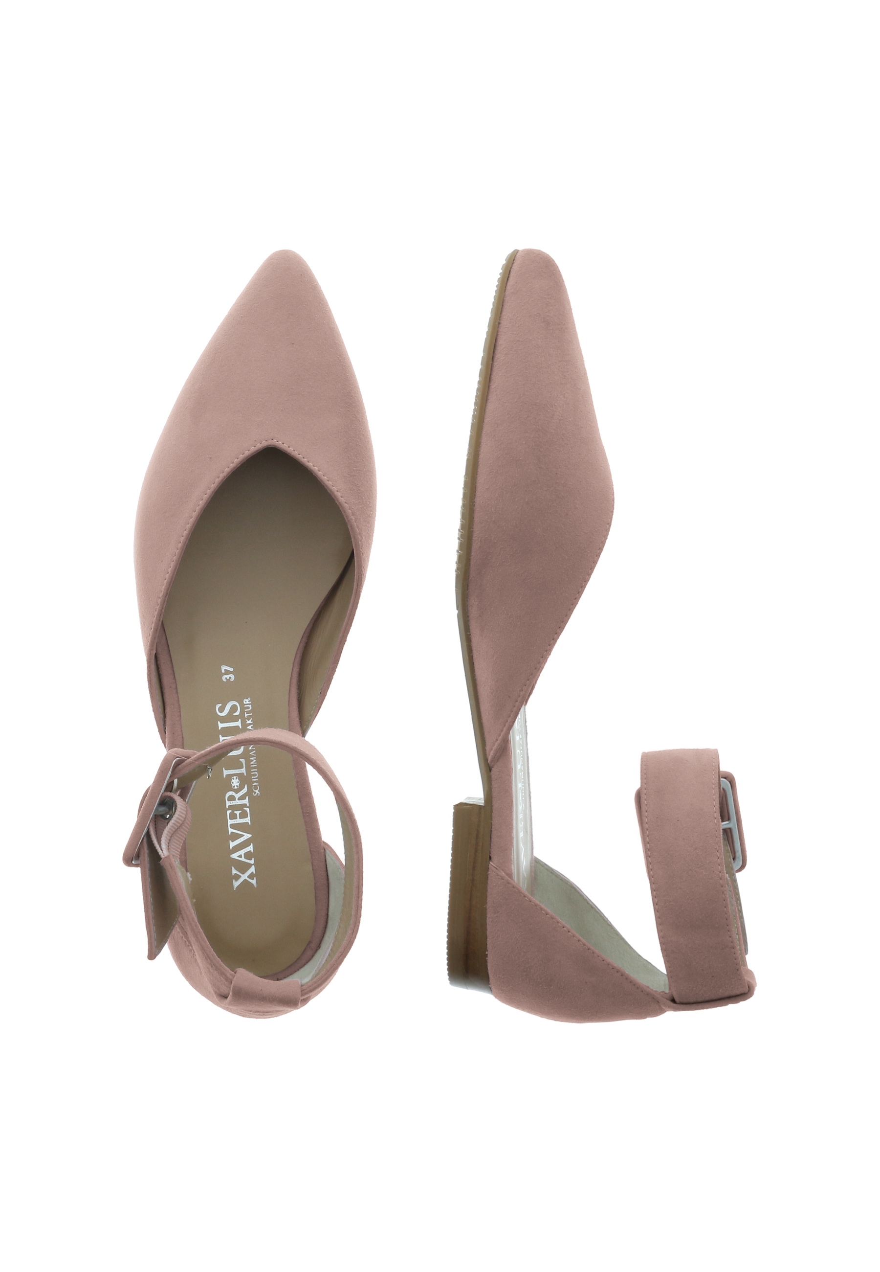 VICTORIA - Spitze Ballerinas mit breitem Riemchen