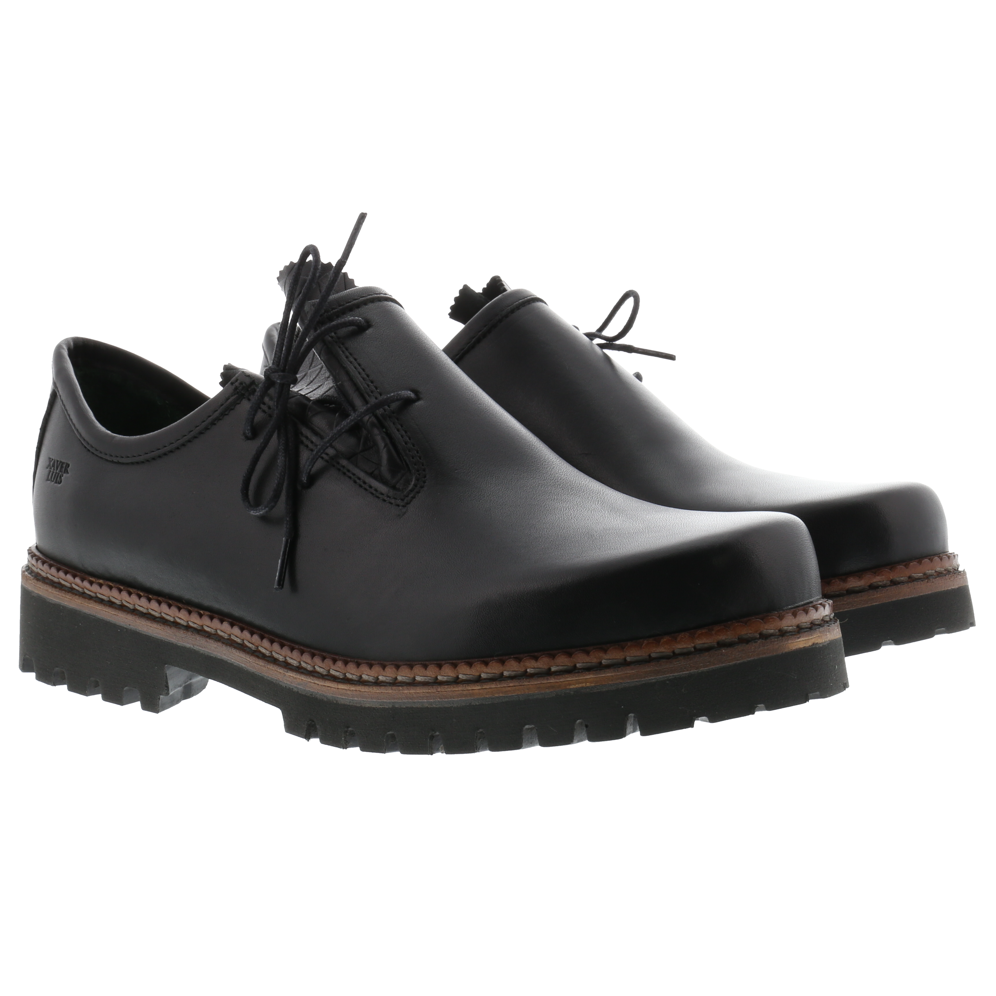 LUIS - Haferlschuhe in Kalbsleder Schwarz