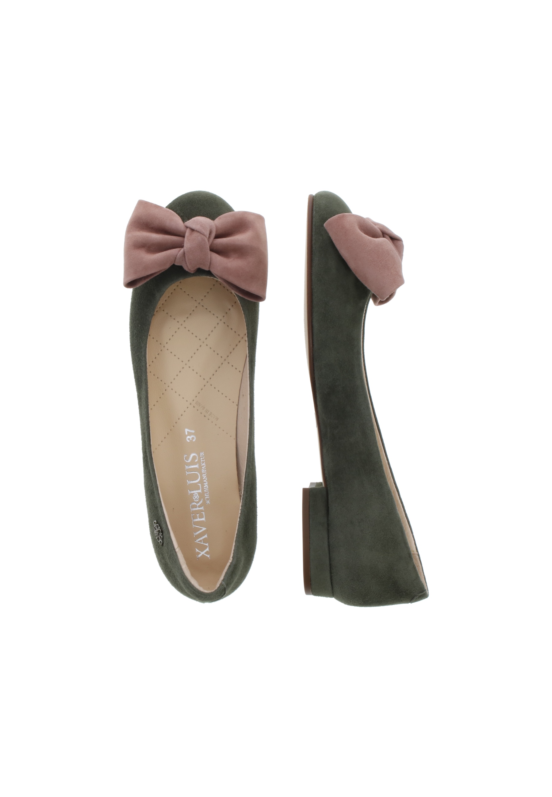 PAULINA - Ballerinas mit Lederschleife im Colorblock Look