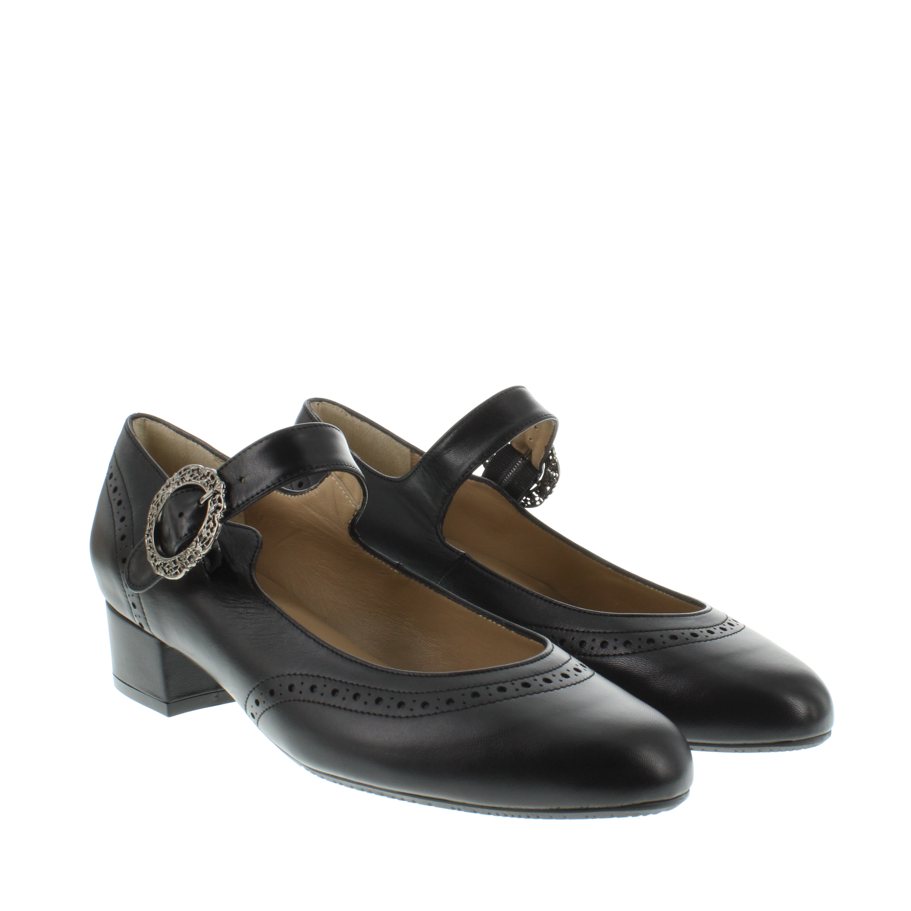 ANNA - Spangenpumps mit Dirndl-Schließe